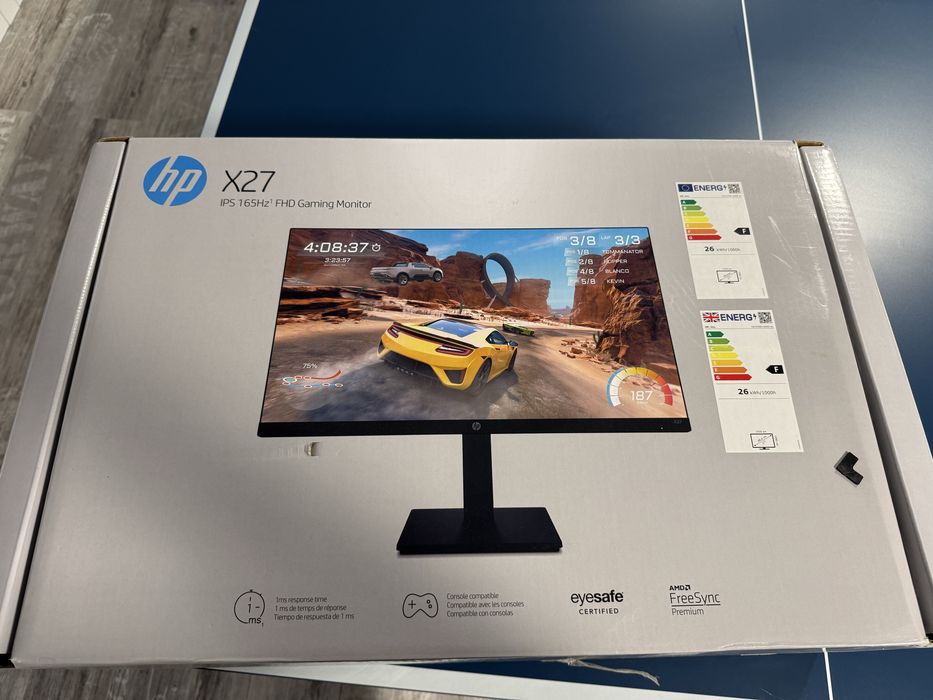 Monitor Gaming HP X27, 27 inch,  Full HD (1920x1080) 165Hz 0.1ms