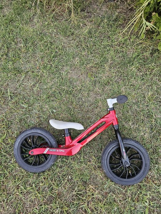 Bicicletă de echilibru copii QPlay Racer 12" – roșie