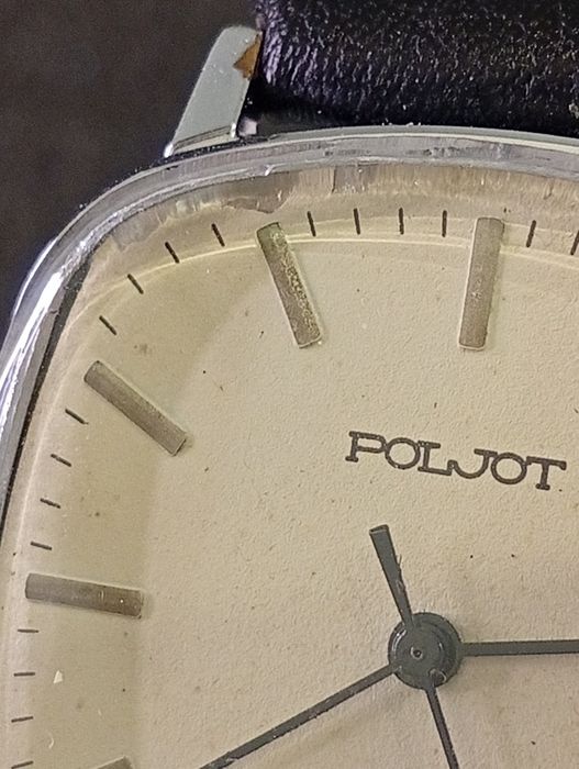 Руски мъжки ръчен кварцов часовник  POLJOT  ПЛЕТ.