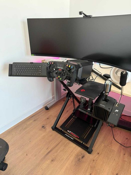 Fanatec DD2 QR2, pedale V3 haptic, schimbator, frana de mana, 2 volane