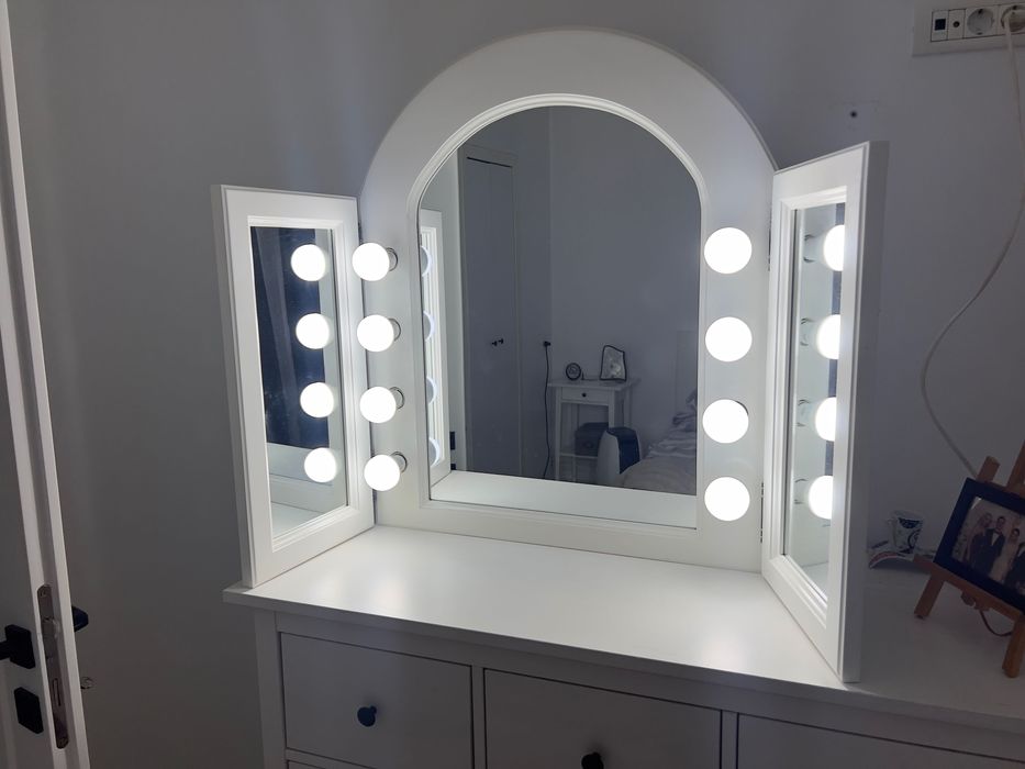 Oglinda make up lemn masiv - firma Pastel - fara masa