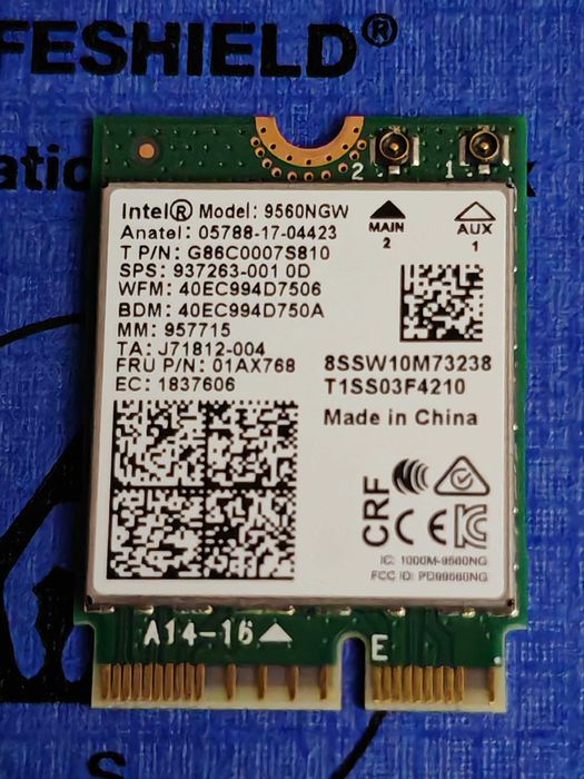 Placa retea Intel Dual Band Wireless 9560NGW 2.4 & 5 Ghz + Bluetooth