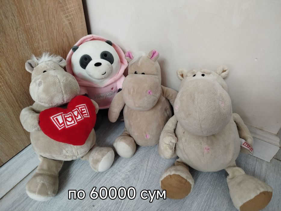 Разные мягкие игрушки от 15000 сум