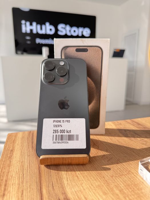 iPhone 15 Pro • 128GB / 81% Black Айфон 15 Про • 128 гб / 81% қара