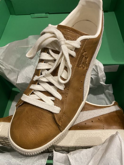 Кожени кецове - Puma x “Clyde” Leather Sneakers - №44