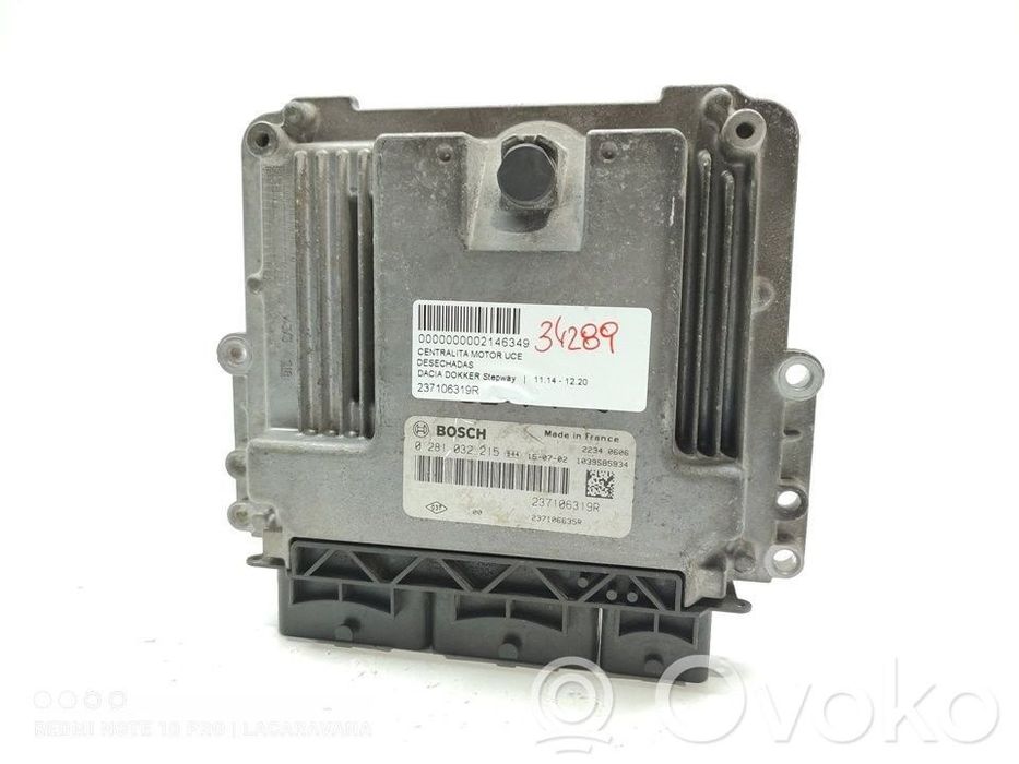 ECU Dacia Dockker, immo off