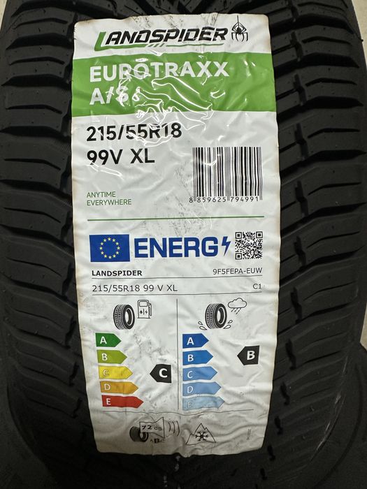 Нови всесезонни гуми LANDSPIDER EUROTRAXX A/S 215/55R18 99V XL БОРД 2155518