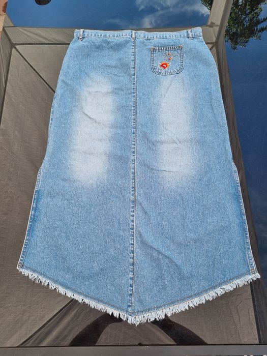 Fusta maxi de blugi, denim, marime XXL