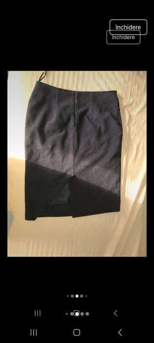Fusta dama dreapta groasa lana ,marimea L