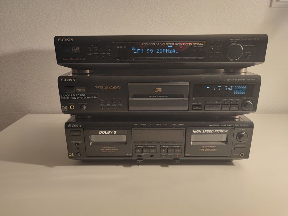 CD player Sony CDP XE 800 deck TC WE 705 S tuner ST SE 700