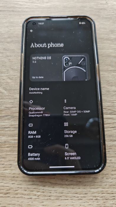 Set Nothing Phone 1 8GB + Nothing Ear 1