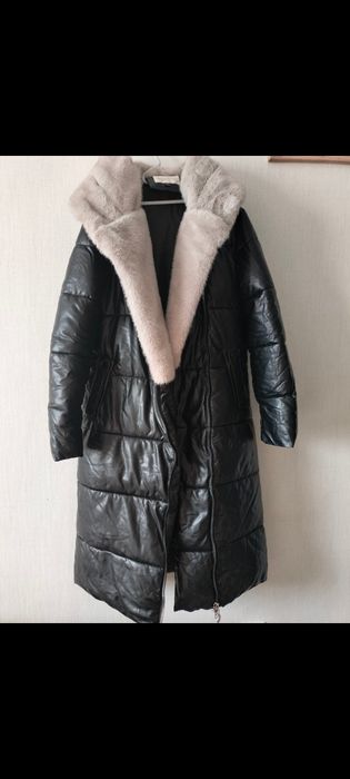 Зимняя куртка эко кожа