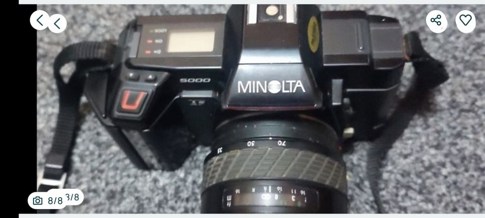 Aparat foto Minolta 5000AF obiectiv Exacta + filtru Hoya
