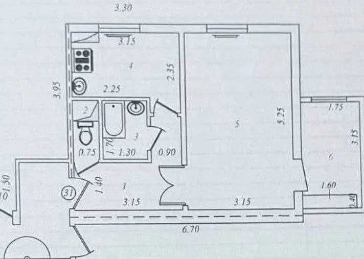 Продается квартира 1в2//3//4 38 м2 Яккасарай Саламатина ор-р Хавас