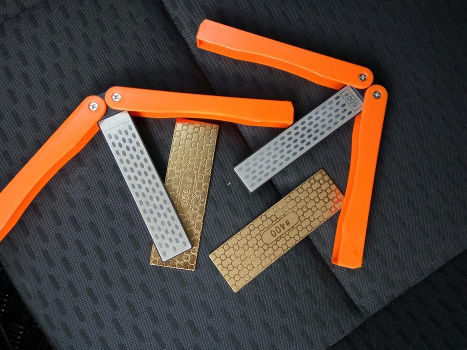 Диамантено точило за ножове с двустранен грит плочка с нова промо цена