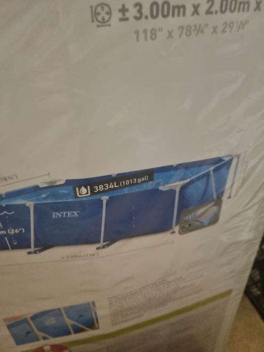 Piscina intex 3m x2 x0.75  înălțime cu accesori