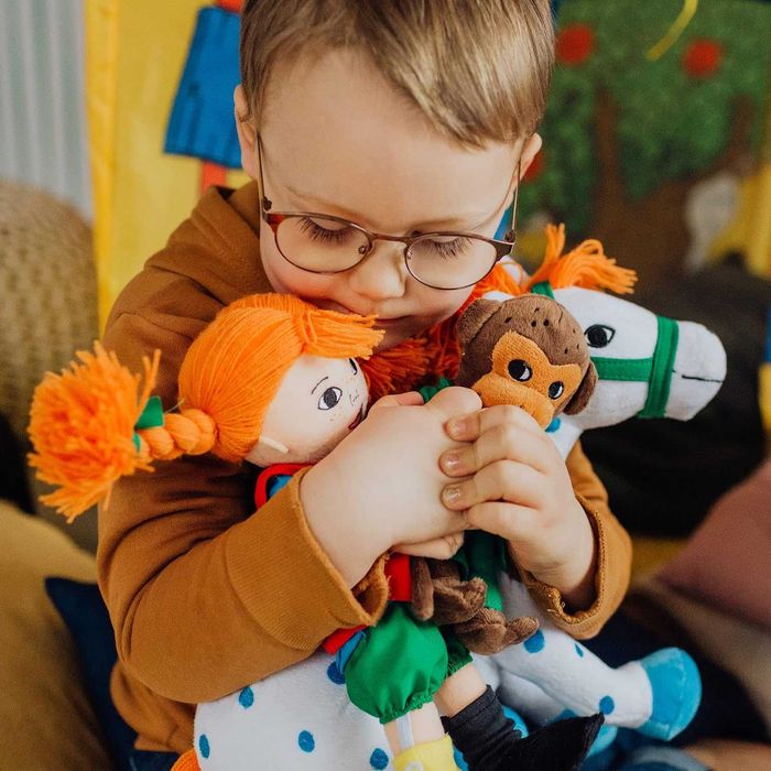 Мека кукла Pippi - Пипи Дългото Чорапче 30 cm Парцалена кукла