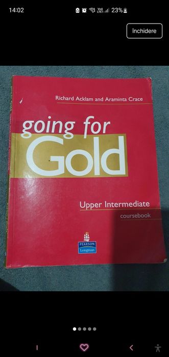 Manual engleza going for Gold