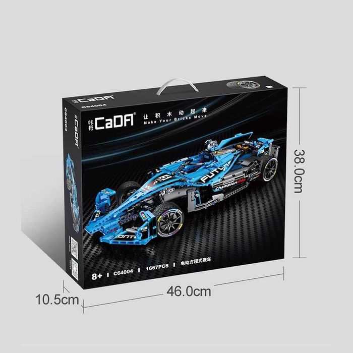 Формула Конструктор CaDa съвместим с Lego 1667ч. 1:8 Спортна Кола