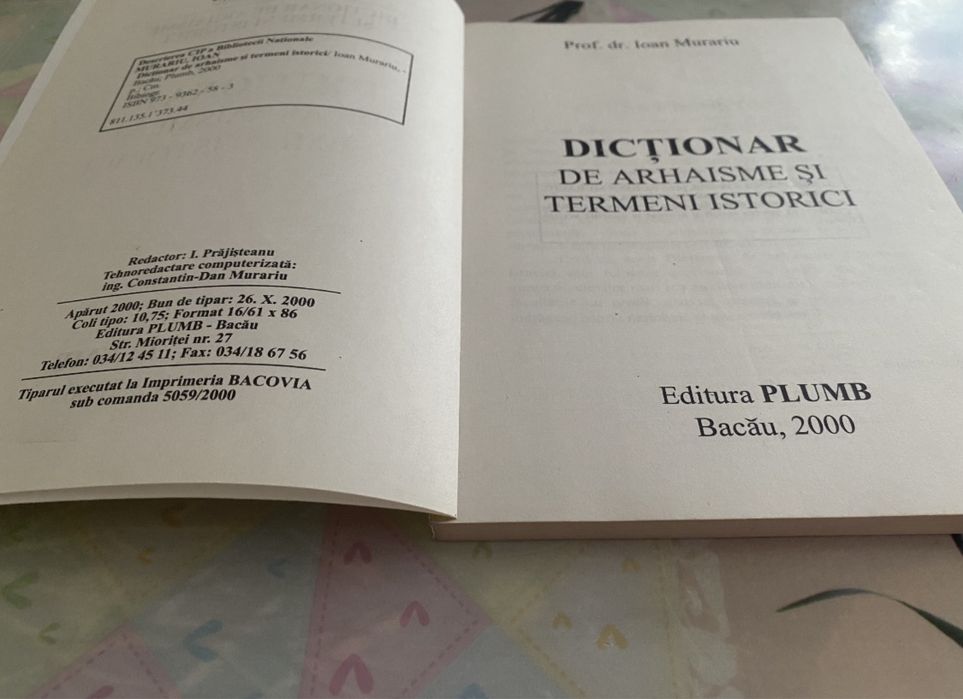 Ioan Murariu- Dictionar de arhaisme si termeni istorici