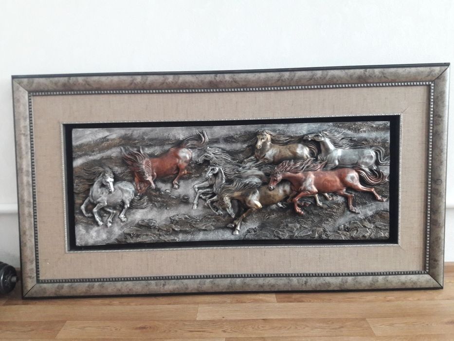 3д картина лошадей