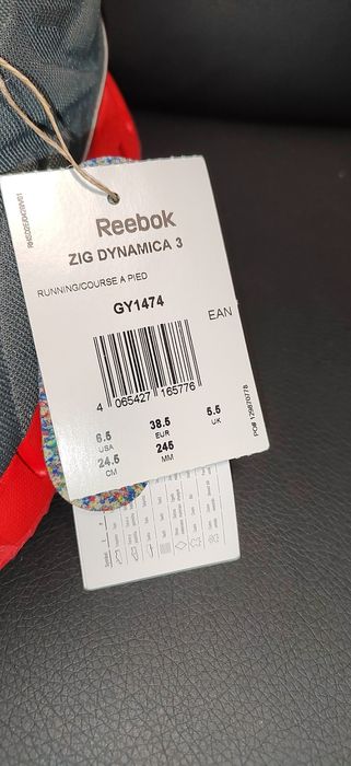 Reebok Zig Dynamica 3, номер 38,5
