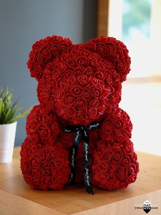 Мече изработено от рози перфектният подарък / Rose bear / Мече от Рози