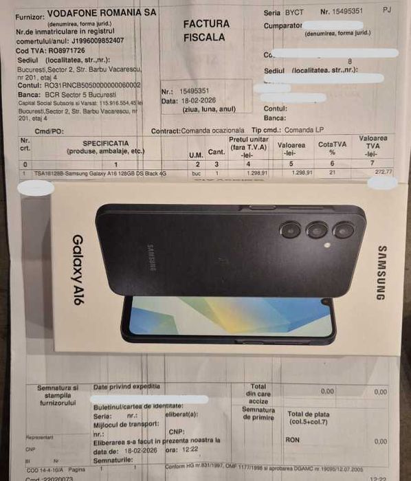 Telefon Samsung A16 NOU