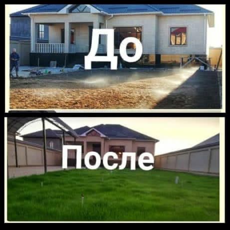 Газон автополив лантшафтный дизайн