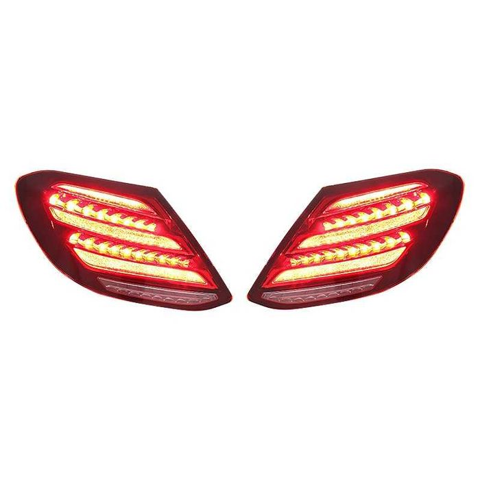 ЧИСТО НОВИ LED Стопове 1:1 за Mercedes W213 16-20 ЖЪЛТ мигач