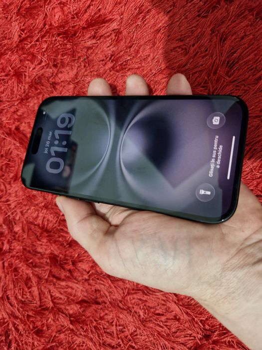 -Iphone 16, ca Nou, 128Gb, 8Ram, Black Titanium, ireprosabil, bat-100%