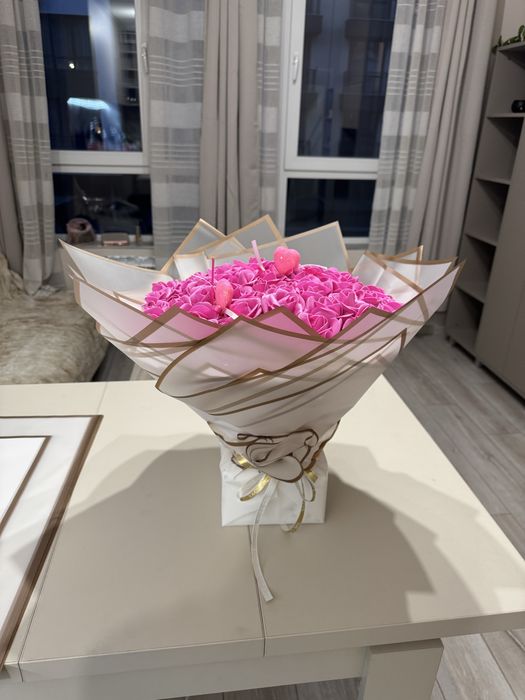 Букет от вечни рози