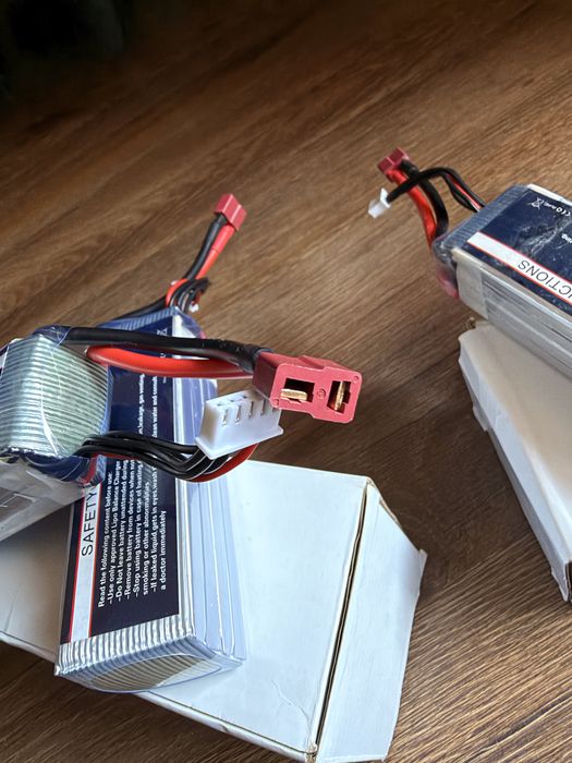 2 Baterii Acumulatori LiPo HRB 4S (14.8V, 2200mAh, 30C) drone fpv