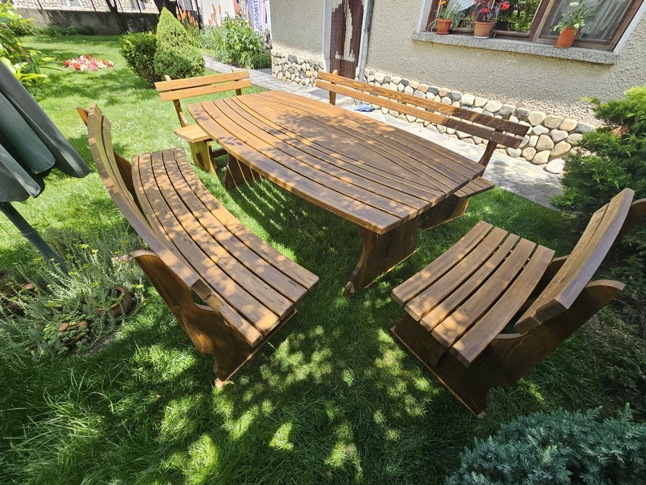 Баварски (Градински) комплект "Дъга" - Маси с пейки