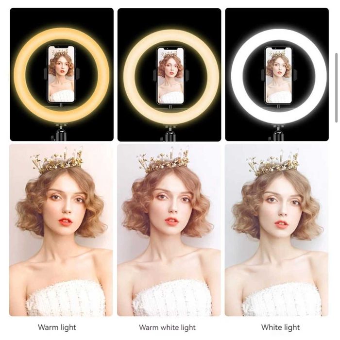 Lampa Circulara LED  TikTok, Youtube Make up - Trepied 210cm Inclus