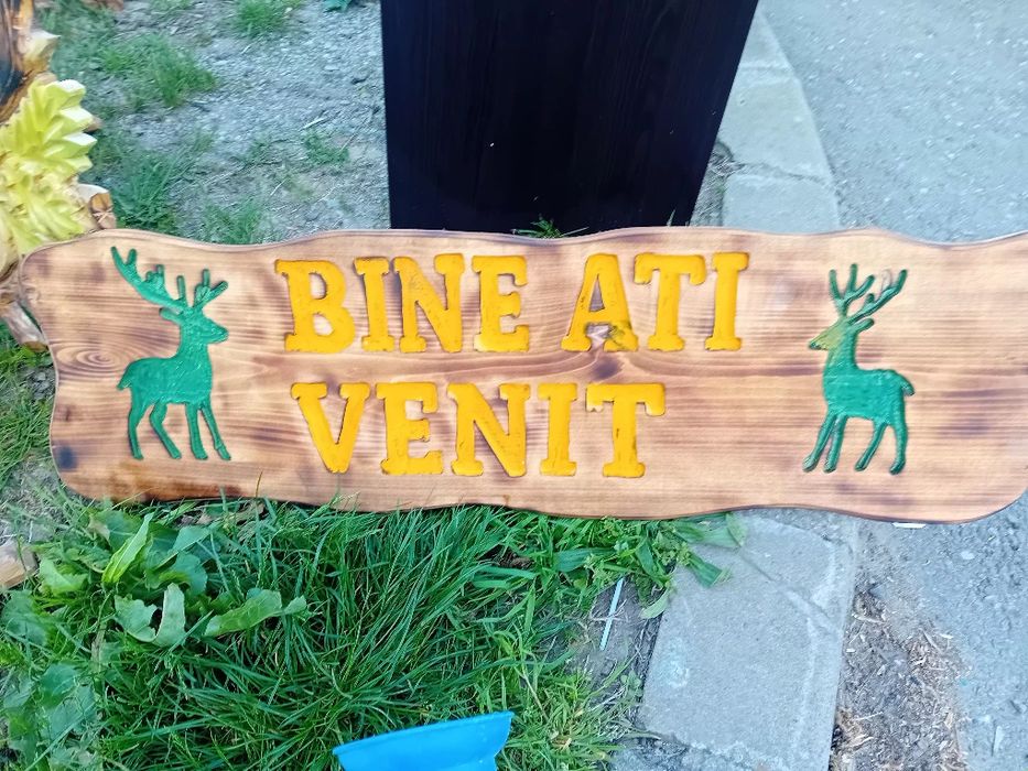 Panou cu bun venit