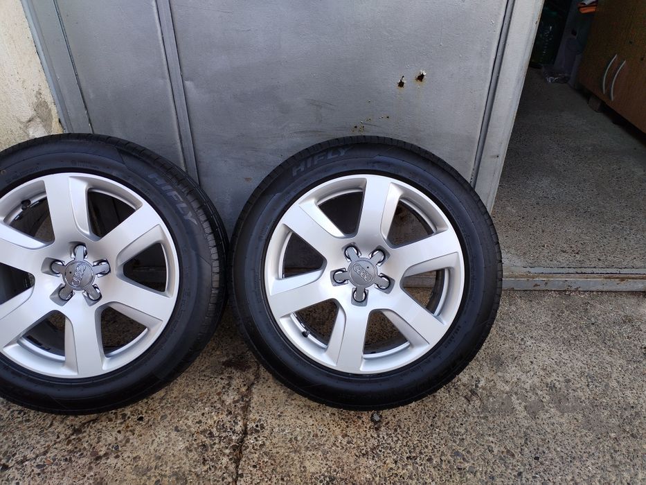 Jante Aluminiu Audi A6 C7 5x112 R17 +Anvelope Noi de Vară 225 55 R17