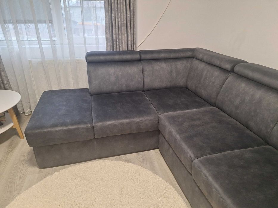 Canapea extensibila gri antracit