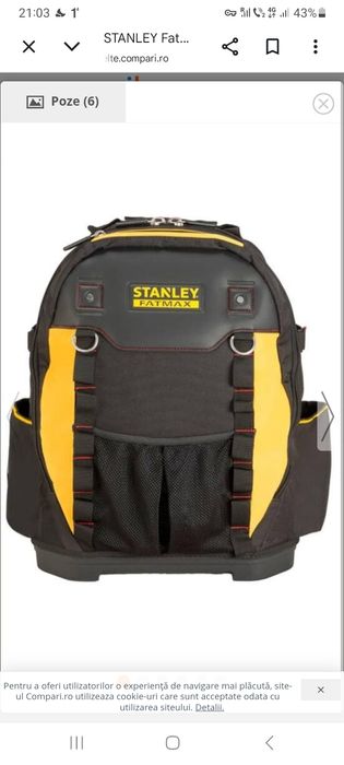Geanta/ rucsack Stanley Fatmmax nefolosita