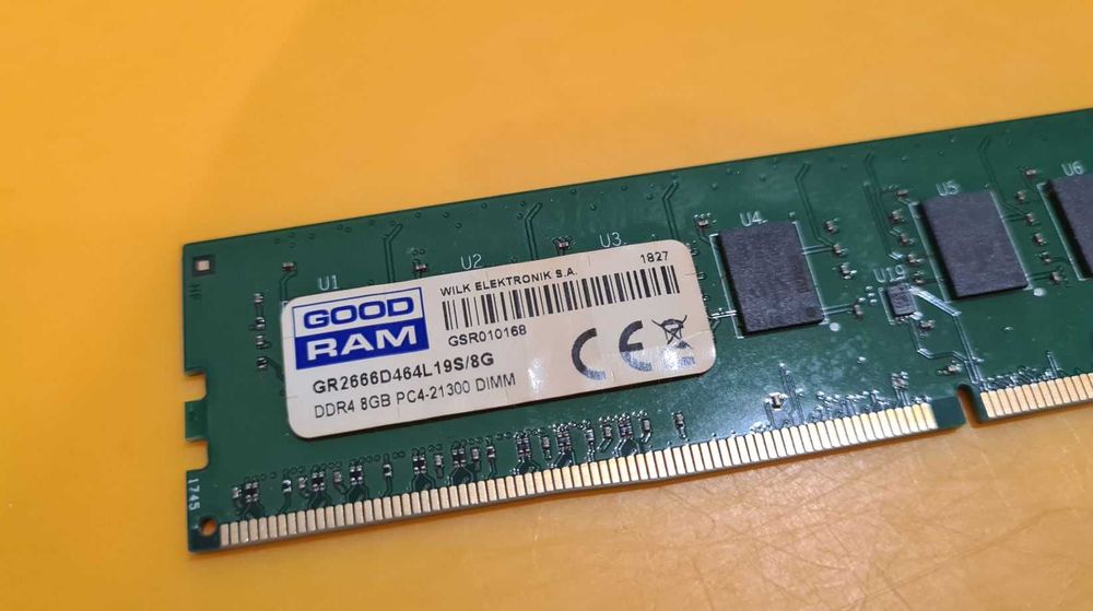 8GB DDR4 Desktop,1x8GB,Goodram,2666Mhz,CL19,Single Sided