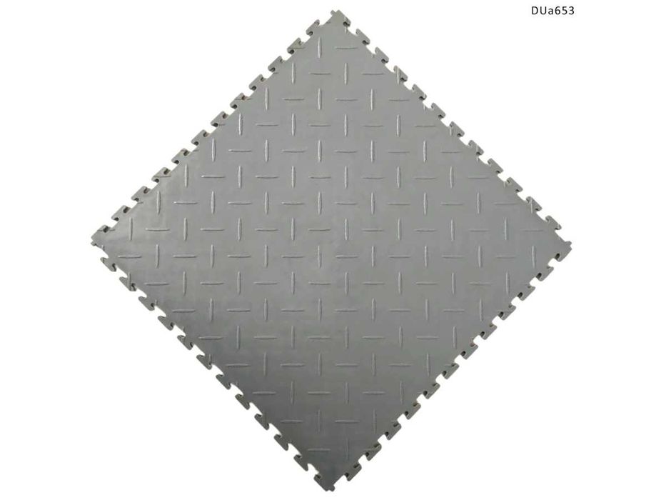 Pardoseală PVC gri antiderapantă rezistentă pe garaj,atelier,depozit