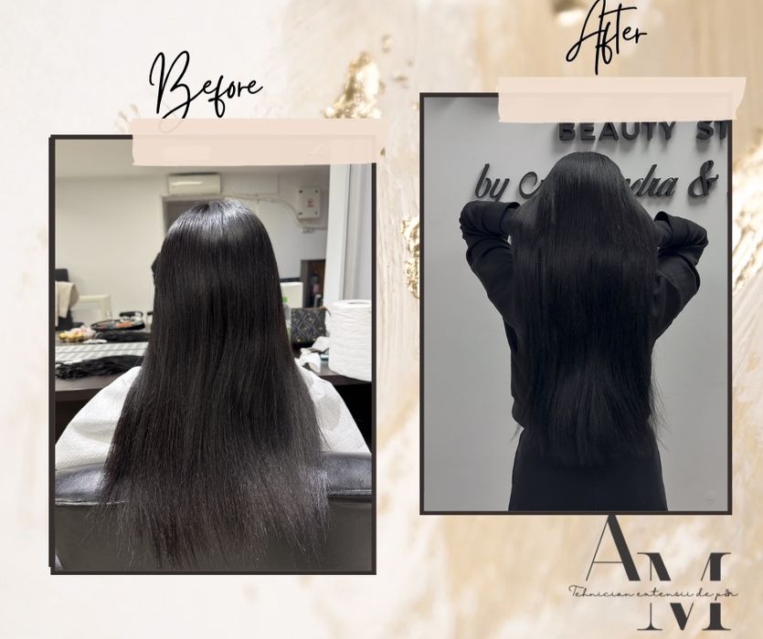 Montaj extensii de păr – volum și lungime instant