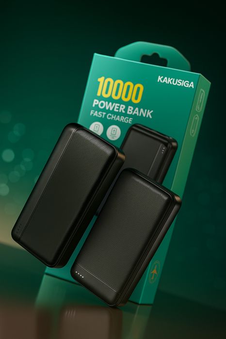 "Kakusiga 10000mAh – iPhone va barcha telefonlarga mos!"