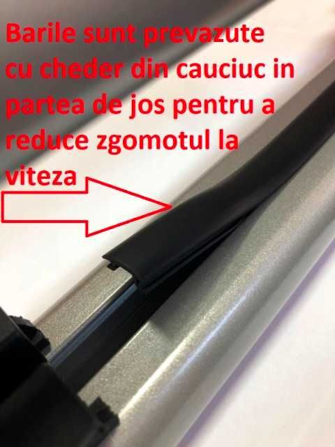 Set bare transversale portbagaj aluminiu pe bare longitudinale univ.