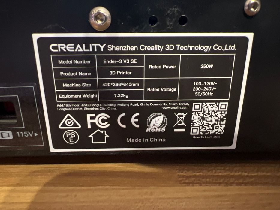 3D принтер Creality-3 V3 SE