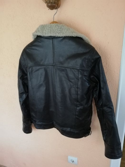 Geaca piele bărbati Select S cu blana