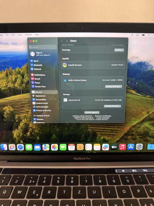 Macbook pro M1 8gb baterie 100%