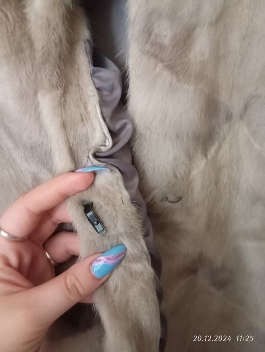 Полушубок из лобиков норки