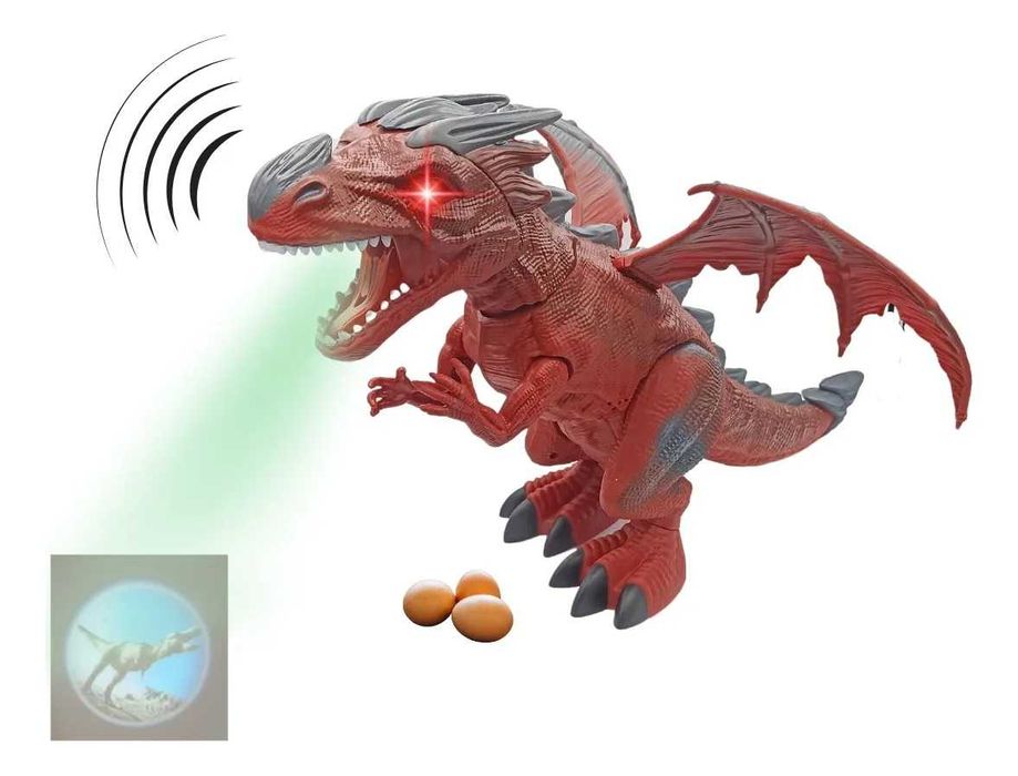 Голям интерактивен Дракон с пара и яйца