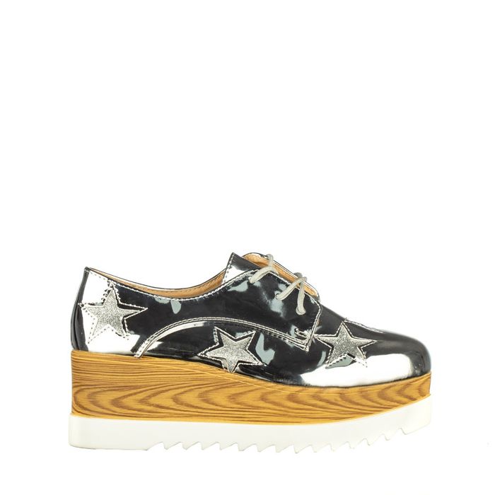 Pantofi negri noi nr 38 cu platforma